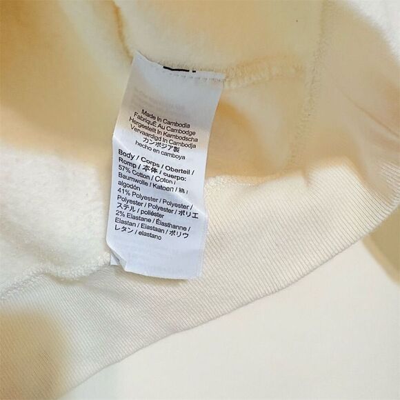 J. Crew Women's 2XS White Sweatshirt with Buttons - Picture 4 of 10